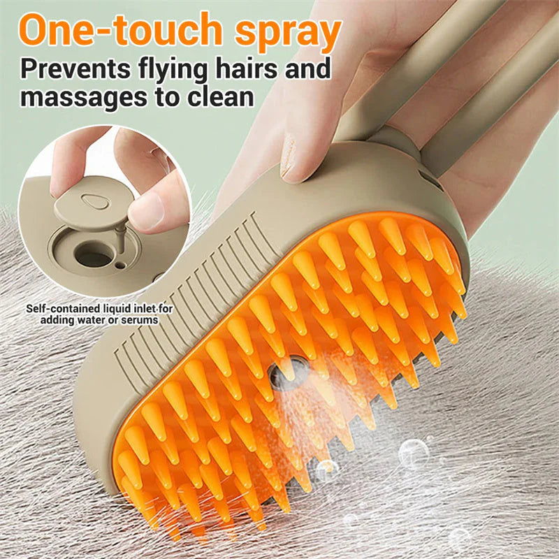 3 in 1 Electric Pet steam Grooming Comb