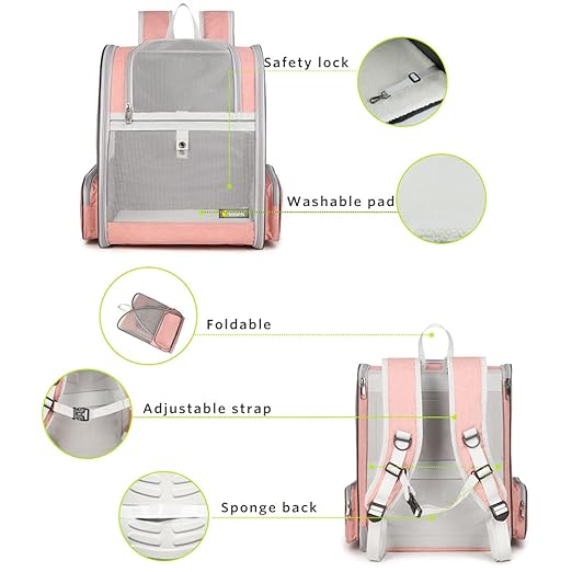 Breathable Cat & Small Dog Backpack Carrier