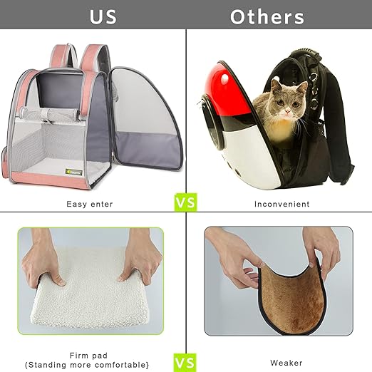 Breathable Cat & Small Dog Backpack Carrier