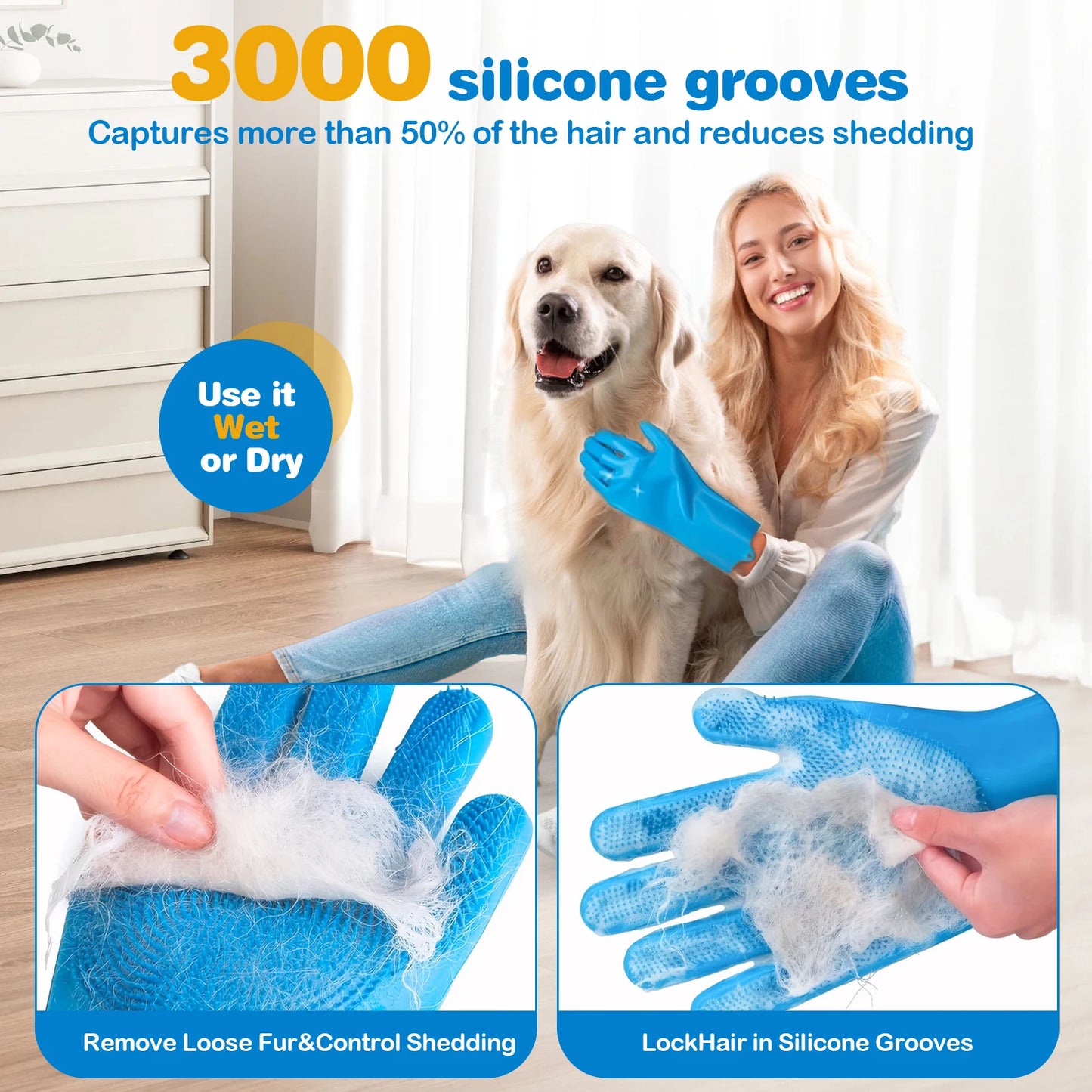 pet bath/wash glove