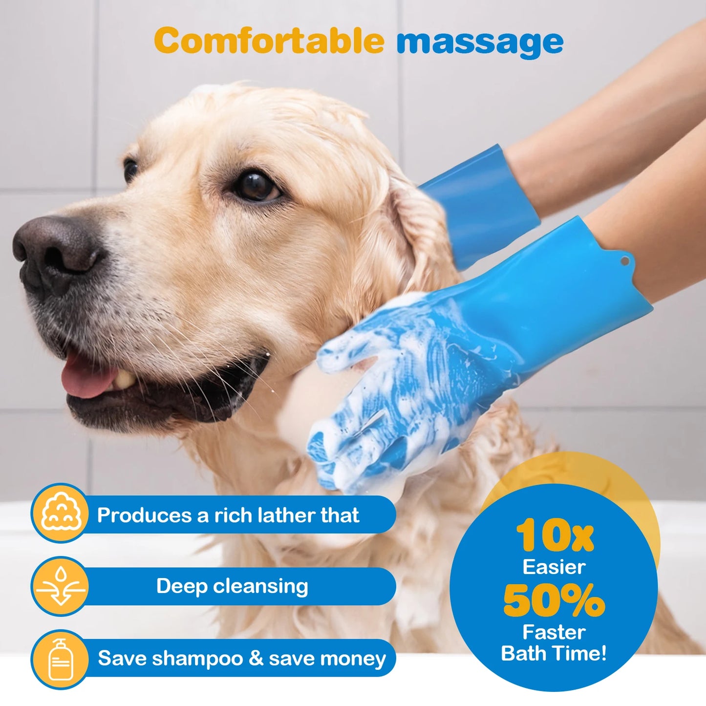 pet bath/wash glove